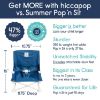 Picture of hiccapop OmniBoost Travel Booster Seat with Tray for Baby | Folding Portable Baby Booster Seat for Dining Table, Camping, Beach, Grandma’s | Tip-Free Design Straps to Kitchen Chairs - Booster Chair