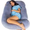 Picture of Pharmedoc Pregnancy Pillows, U-Shape Full Body Pillow -Removable Cover Jumbo Size - Grey - Pregnancy Pillows for Sleeping - Body Pillows for Adults, Maternity Pillow and Pregnancy Must Haves