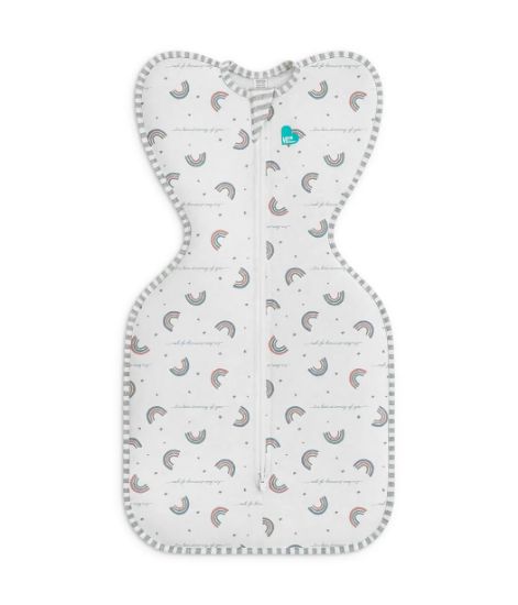 Picture of Love to Dream Swaddle UP, Baby Sleep Sack, Self-Soothing Swaddles for Newborns, Get Longer Sleep, Snug Fit Helps Calm Startle Reflex, New Born Essentials for Baby, 1.0 TOG, 5-8.5 lbs, Rainbow Dream