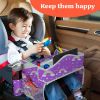 Picture of PILLANI Kids Travel Tray for Car - Car Seat Tray for Kids Travel, Road Trip Essentials Must Haves - Carseat Table Roadtrip Activities - Toddler Lap Desk Organizer for Airplane - Kids Travel Essentials