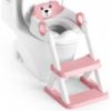 Picture of Rabb 1st Potty Training Seat, Upgrade Toddler Toilet Seat for Kids Boys Girls, 2 in 1 Potty Training Toilet, Splash Guard Anti-Slip Pad Step Stool