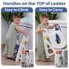 Picture of Primlect Potty Training Seat, 2-in-1 Toddler Toilet Seat with Step Stool, Ultra-Stable Potty Chair Attachment, Adjustable Seat and Step Ladder, Non-Slip Design, Splash Guard for Boys and Girls(Blue)
