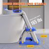 Picture of SKYROKU Potty Training Toilet, New Sector-Shape Stabilized Base two in one Toddler Toilet Seat with Splash Guard, Anti Slip Pad, and Step Stool Dark Blue