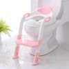 Picture of Potty Training Seat with Step Stool Ladder, SKYROKU Potty Training Toilet for Kids Boys Girls Toddlers - Comfortable Safe Potty Seat with Anti-Slip Pads Ladder Pink