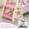 Picture of Primlect Potty Training Seat, 2-in-1 Toddler Toilet Seat with Step Stool, Ultra-Stable Potty Chair Attachment, Adjustable Seat and Step Ladder, Non-Slip Design, Splash Guard for Boys and Girls(Pink)