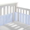 Picture of BreathableBaby Breathable Mesh Liner for Full-Size Cribs, Classic 3mm Mesh, Light Blue (Size 4FS Covers 3 or 4 Sides)