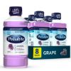 Picture of Pedialyte Electrolyte Solution, Grape, Hydration Drink, 8 bottles, 1 liter each