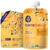 Picture of Cerebelly Organic Baby Food Pouches - Organic Veggie Purees for Toddlers | No Added Sugar, Fiber, Non-GMO | Blended Toddler Food | 4oz BPA-Free Baby Food | Carrot Pumpkin | 12 Count