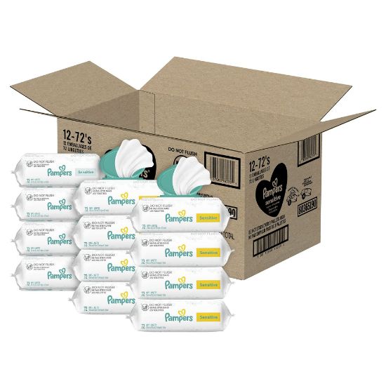 Picture of pampers sensitive baby wipes 864 ct OLD