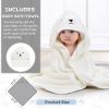Picture of MoreFeel Collapsible Baby Bathtub for Newborn with Thermometer & 1 Hooded Towel & 1 Soft Floating Cushion,Portable Travel Bathtub with Drain Hole, Durable Foldable Baby Tubs for Infants to Toddler
