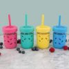Picture of Elk and Friends Kids & Toddler Cups | The Original Glass Mason jars 8 oz with Silicone Sleeves & Silicone Straws with Stoppers | Smoothie Cups | Spill Proof Sippy Cups for Toddlers