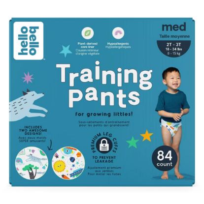 Picture of Hello Bello Training Pants Club Box, Bedtime Stories and Space Travelers 2T-3T, 84 Count Multicolor