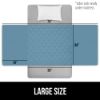 Picture of GORILLA GRIP Washable Toddler Mattress Incontinence Pads, Waterproof Bed Underpads, Absorbent Leak Proof, 34x36+19in Wings, 2 Pack Slip Resistant Pad Absorbs 8 Cups for Bedwetting Adults Kids, Blue