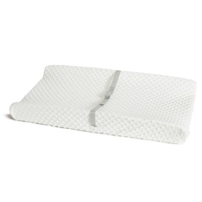 Picture of Munchkin Secure Grip Baby Diaper Changing Pad with Cover for Dresser, Waterproof and Wipeable, Contoured, Standard Size (16" x 31"), White