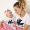 Picture of Our 1st Mother's Day Shirt, Mommy and Me Shirts, Matching First Mother's Day Outfits, Customizable with Names and Date, Baby Bodysuit and Mom Shirt Set, Mother's Day Gift Idea, Pack of 2