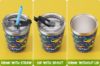 Picture of Tiblue Kids & Toddler Cup - Spill Proof Stainless Steel Water Bottle for Girls Boys Insulated Tumbler with Leak Proof Lid & Silicone Straw with Stopper-BPA FREE Baby Smoothie Cup (4 Pack, 8oz Cartoon)