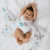 Picture of aden + anais Essentials Swaddle Blanket, Boutique Muslin Blankets for Girls & Boys, Baby Receiving Swaddles, Ideal Newborn & Infant Swaddling Set, Perfect Shower Gifts, 4 Pack, Space Explorers
