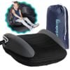 Picture of hiccapop UberBoost Inflatable Booster Car Seat | Blow up Narrow Backless Booster Car Seat for Travel | Portable Booster Seat for Toddlers, Kids, Child | Black/Gray