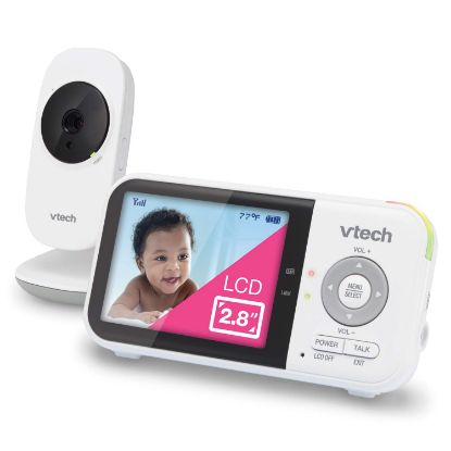Picture of VTech VM819 Baby Monitor with Camera and Audio, 2.8” Screen Portable Baby Camera, Night Vision, 2-Way Audio, Temperature Sensor and Lullabies, Secure Transmission No WiFi, Ideal for Baby/Elderly/Pet