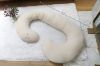 Picture of Pharmedoc Pregnancy Pillows, C-Shape Full Body Pillow - Jersey Cover Beige - Pregnancy Pillows for Sleeping - Body Pillows for Adults, Maternity Pillow and Pregnancy Must Haves, New Mom Gifts