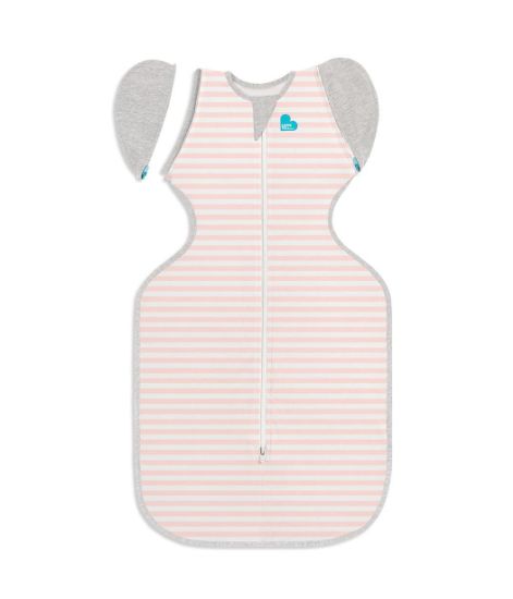 Picture of Love to Dream Swaddle Up Transition Swaddle, Patented Zip-Off Wings, Gently Help Baby Transition from Being Swaddled to Arms Free When Showing Signs of Rolling, 1.0 TOG, 19-24 lbs, Pink
