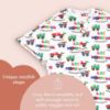 Picture of SleepingBaby Zipadee-Zip Transition Swaddle - Cozy Baby Sleep Sack with Zipper Convenience - Roomy Baby Wearable Blanket for Easy Diaper Changes - Lil Monster Trucks, X-Small (3-6 Month)