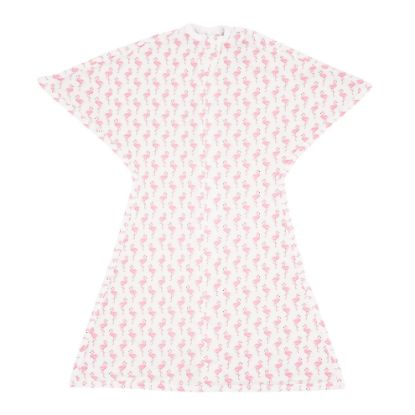Picture of SleepingBaby Zipadee-Zip Transition Swaddle - Cozy Baby Sleep Sack with Zipper Convenience - Roomy Baby Wearable Blanket for Easy Diaper Changes - Flamingo, Small (4-8 Month)