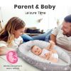 Picture of Pillani Baby Lounger for Newborn - Newborn Lounger for 0-12 Months, Breathable & Portable Infant Lounger - Adjustable Cotton Soft Baby Floor Seat for Travel, Baby Essentials - Baby Registry Search