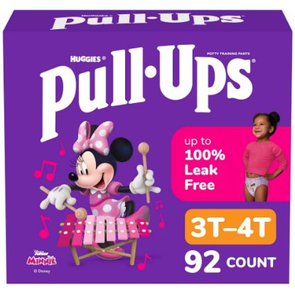 Picture of Pull-Ups Girls' Potty Training Pants, Size 3T-4T Training Underwear (32-40 lbs), 92 Count