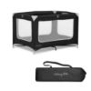 Picture of Dream On Me Zodiak Portable Playard in Black, Lightweight, Packable and Easy Setup Baby Playard, Breathable Mesh Sides and Soft Fabric - Comes with a Removable Padded Mat