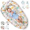 Picture of Pillani Baby Lounger for Newborn - Newborn Lounger for 0-12 Months, Breathable & Portable Infant Lounger - Adjustable Cotton Soft Baby Floor Seat for Travel, Baby Essentials - Baby Registry Search