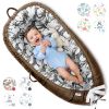 Picture of Pillani Baby Lounger for Newborn - Newborn Lounger for 0-12 Months, Breathable & Portable Infant Lounger - Adjustable Cotton Soft Baby Floor Seat for Travel, Baby Essentials - Baby Registry Search