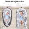 Picture of Pillani Baby Lounger for Newborn - Newborn Lounger for 0-12 Months, Breathable & Portable Infant Lounger - Adjustable Cotton Soft Baby Floor Seat for Travel, Baby Essentials - Baby Registry Search
