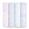 Picture of aden + anais Essentials Swaddle Blanket, Muslin Blankets for Girls & Boys, Baby Receiving Swaddles, Newborn Gifts, Infant Shower Items, Toddler Gift, Wearable Swaddling Set, 4 Pack, Damsel