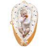 Picture of Baby Lounger Co Sleeping for Newborn Baby Sleeper Bed Adjustable Infant Co Sleeping in Bed Washable Portable Soft Baby Bed for Boy Girl Infant Floor Seat Newborn Essentials Baby Registry Search (Moon)