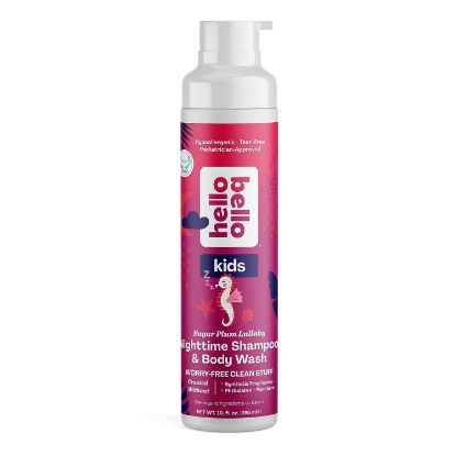 Picture of Hello Bello Kids Shampoo and Body Wash, Gentle Hypoallergenic Tear-Free Formula, Vegan and Cruelty-Free, Creamy Coconut Scented - 10 fl oz