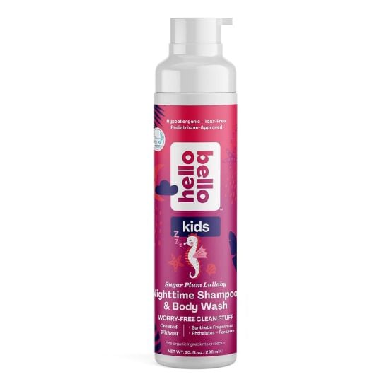 Picture of Hello Bello Kids Shampoo and Body Wash, Gentle Hypoallergenic Tear-Free Formula, Vegan and Cruelty-Free, Creamy Coconut Scented - 10 fl oz