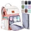 Picture of PILLANI Baby Diaper Bag Backpack - Baby Girl Gifts - Baby Bag for Girls - Diaper Backpack - Large Diaper Bags for Baby w/Changing Pad, Baby Registry Search & Shower Gifts, Newborn Essentials & Items
