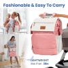 Picture of PILLANI Baby Diaper Bag Backpack - Baby Girl Gifts - Baby Bag for Girls - Diaper Backpack - Large Diaper Bags for Baby w/Changing Pad, Baby Registry Search & Shower Gifts, Newborn Essentials & Items