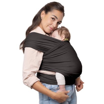 Picture of Boba Baby Wrap Carrier - Original Baby Carrier Wrap Sling for Newborns - Baby Wearing Essentials - Newborn Wrap Swaddle Holder, Newborn to Toddler Infant Sling (Organic Dark Grey)