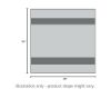 Picture of 2 Pack Baby Bath Towel Rayon Made from Bamboo (White and Dark Grey, 37.5 x 37.5 Inch)