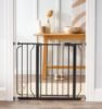 Picture of Regalo Easy Step 38.5-Inch Wide Walk Thru Baby Gate, Includes 6-Inch Extension Kit, Pressure Mount Kit, Wall Cups, Black