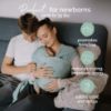 Picture of Boba Baby Wrap Carrier - Original Baby Carrier Wrap Sling for Newborns - Baby Wearing Essentials - Newborn Wrap Swaddle Holder, Newborn to Toddler Infant Sling (Serenity Sea Mist)