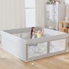 Picture of Hiaksedt Baby Playpen 42x42 Inch, PlayPen for Babies and Toddlers Baby Fence Baby Play Yards for Indoor & Outdoor with Breathable Mesh Anti-Fall Playpen