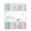 Picture of aden + anais Essentials Muslin Swaddle Blankets for Baby Girls and Boys, Newborn Receiving Blanket for Swaddling, 100% Cotton Baby Swaddle Wrap, 4 Pack, Floral, Briar Rose