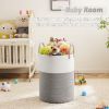Picture of Artfeel Laundry Basket,Woven Cotton Rope Laundry Hamper,100L for Decorative Storage of Dirty Clothes,Toys and Blankets in Bathroom,Baby Room and Living Room