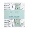 Picture of aden + anais Essentials Swaddle Blanket, Muslin Blankets for Girls & Boys, Baby Receiving Swaddles, Newborn Gifts, Infant Shower Items, Wearable Swaddling Set, 4 Pk, Dinotime