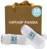 Picture of HIPHOP PANDA Baby Washcloths, Rayon Made from Bamboo - 2 Layer Ultra Soft Absorbent Newborn Bath Face Towel - Reusable Baby Wipes for Delicate Skin - Gray Stripe, 30 Pack