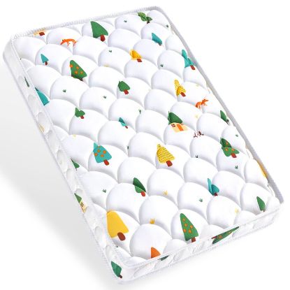 Picture of Premium Foam Pack and Play Mattress Topper Fits for Graco & Baby Trend & Pamo Babe Portable PlayYard-Breathable Soft Playpen Mattresses,Firm and Noiseless PlayYard Mattress,Pack n Play Mattresses Pad