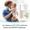 Picture of LILLYDOO Diapers - Size 5 (24-35 lbs), Half-Monthly Supply (72 Count), Skin-Friendly, Ultrasoft, Chlorine-Free & Absorbent Baby Diapers